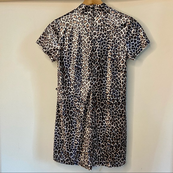 Leopard Print Mini Dress - Picture 4 of 4